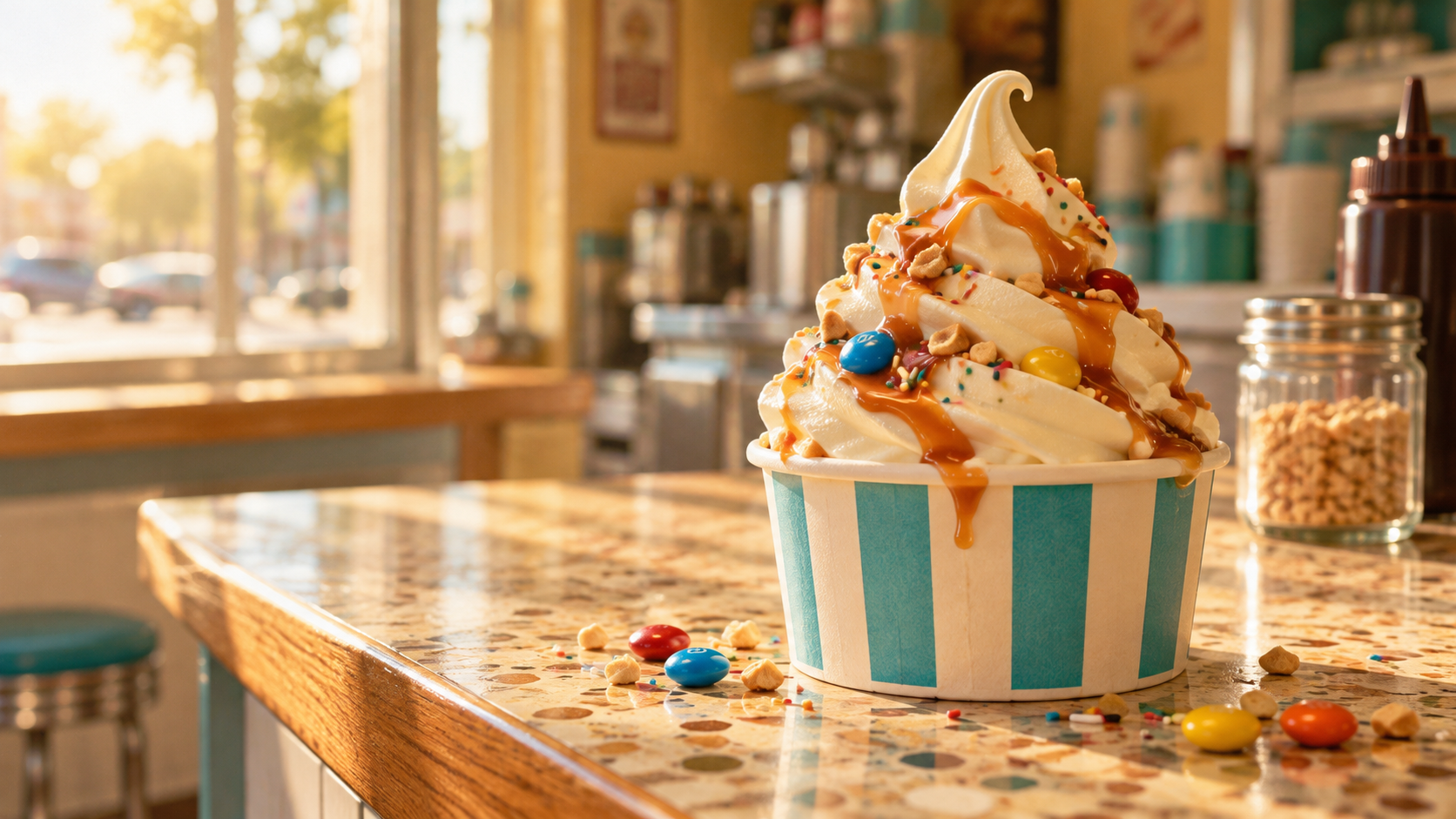 A custard sundae at Harry’s Custard Shop